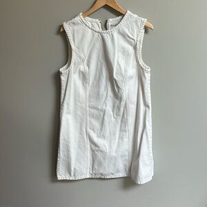 Abercrombie and Fitch white denim dress